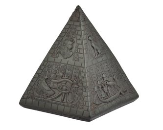 Soška pryskyřice Pyramida - 8 x 7 cm