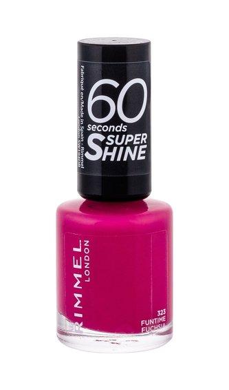 Rimmel London 60 Seconds Lak na nehty Super Shine 8 ml 323 Funtime Fuchsia pro ženy