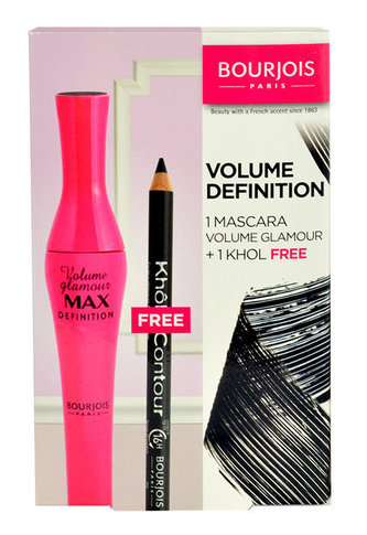 BOURJOIS Paris Volume Glamour řasenka Volume Glamour Max Definition 10 ml + tužka na oči Khol Contour 1,14 g 72 Noir Expert