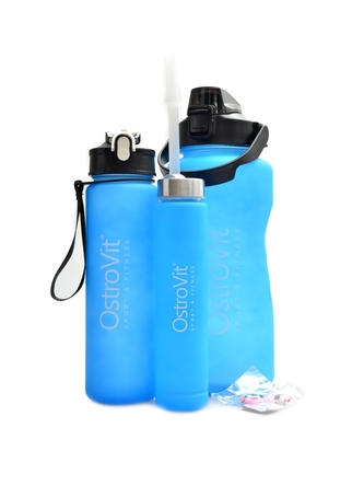 Ostrovit - Water bottles set 2000ml + 900ml + 500ml - černá