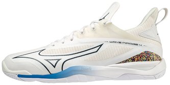 Mizuno WAVE MIRAGE 4 / Undyed White / Moonlit Ocean / Peace Blue Velikost boty: 46.5/11.5