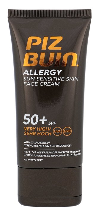 PIZ BUIN Allergy Opalovací přípravek na obličej Sun Sensitive Skin Face Cream 50 ml SPF50+ pro ženy
