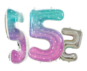 Foliová číslice - vesmír 5 - 78 cm