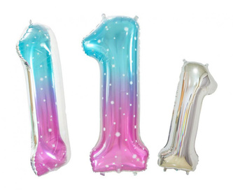 Foliová číslice - vesmír 1 - 78 cm