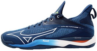Mizuno WAVE MIRAGE 4 / Dark Denim / White / Scarlet Ibis Velikost boty: 45.0/10.5