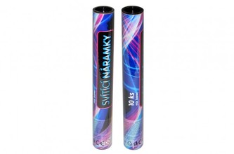 Tyčinky náramky svítící 25cm 10ks v tubě 24ks v boxu