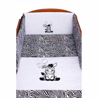 3-dílné ložní povlečení New Baby Zebra 90/120 bílo-černé