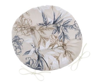 Sedák DITA kulatý prošívaný - šedobéžový květ - průměr 40 cm Sedák DITA kulatý prošívaný - šedobéžový květ - průměr 40 cm