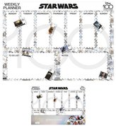 Stolní plánovací A4 podložka na stůl Star Wars|Hvězdné války: Razítka (29,7 x 21 cm)