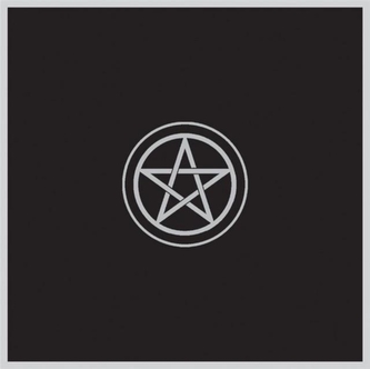 TAROT CLOTH PENTACLE  BLACK TP02