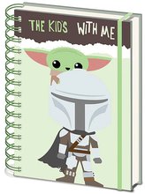 Poznámkový blok Star Wars|Hvězdné války: TV seriál The Mandalorian Děti se mnou (A5 16 x 21 cm)