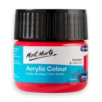 Mont Marte akrylová barva,100ml, karmínově červená (Carmine)