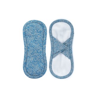 Bamboolik Slipová vložka látková | satén & biobavlna Barva: Světle modrá, Varianta: Na suchý zip