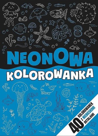 Neonowa kolorowanka niebieska Neonowa kolorowanka niebieska