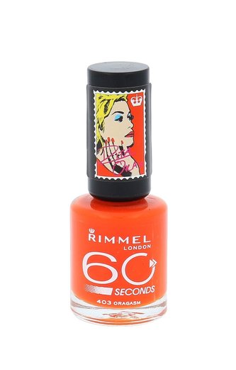 Rimmel London 60 Seconds Lak na nehty By Rita Ora 8 ml 403 Oragasm pro ženy