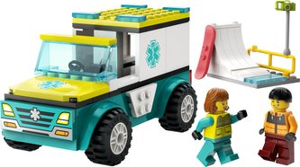 LEGO® City 60403 Sanitka a snowboardista