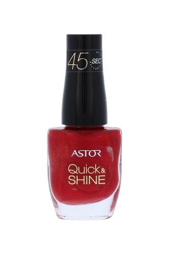 ASTOR Quick & Shine Lak na nehty 8 ml 306 Red Letter Day pro ženy