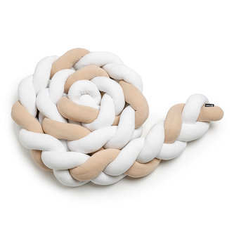 T-TOMI Pletený mantinel 220 cm White + Beige T-TOMI Pletený mantinel 220 cm White + Beige