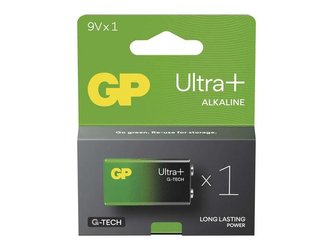 Baterie 6F22 (9V) alkalická GP Ultra Plus 9V