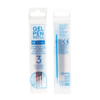 LEGO Gelová Pera, náhradní náplň 3 ks - červená, modrá, černá