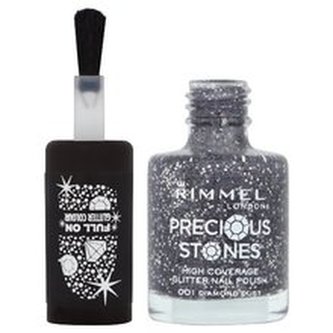 Rimmel London Precious Stones Lak na nehty Glitter 8 ml 001 Diamond Dust pro ženy