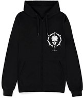 Pánská mikina s kapucí Diablo IV: Necromancer Sigil (L) černá bavlna
