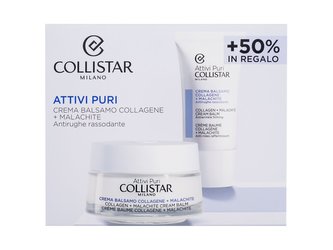 Collistar Pure Actives pleťový krém Pure Actives Collagen Malachite Cream Balm 50 ml + pleťový krém Pure Actives Collagen Malachite Cream Balm 25 ml