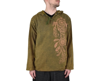 Pánská mikina Lapač snů, zelená