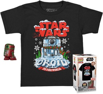 Funko Pocket POP! & Tee: Star Wars -Holiday R2D2 (MT) L (dětské)