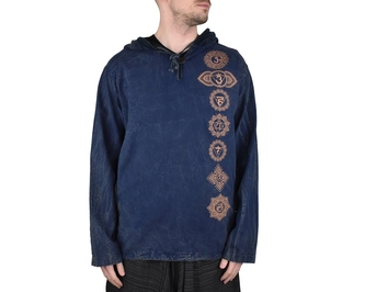 Pánská mikina Čakry, modrá