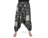 Harémové kalhoty aladin KAEW, černošedé