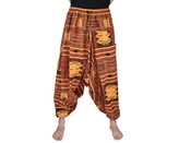 Harémové kalhoty aladin KAEW, oranžovočervené