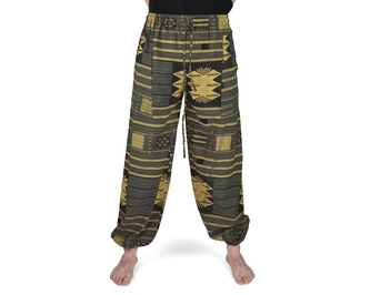 Kalhoty jóga WAAN, béžovozelené