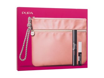 Pupa Vamp! řasenka Vamp! All In One 9 ml + fixační gel na obočí Eyebrow Fixing Gel 4 ml + kosmetická taštička