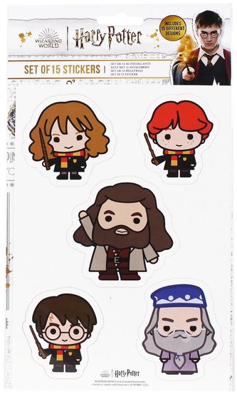 Set nálepek Harry Potter: Postavy 15 kusů (26 x 15 cm)