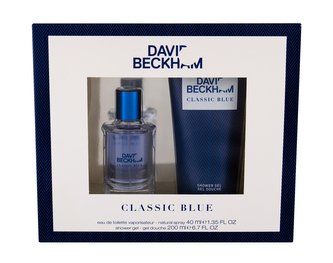 David Beckham Classic Blue toaletní voda 40 ml + sprchový gel 200 ml