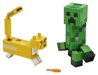 LEGO Minecraft 21156 Velká figurka: Creeper™ a Ocelot