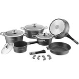 Sada nádobí Royalty 14 ks, barva stříbrná