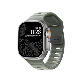 Nomad Sport Strap M/L řemínek pro Apple Watch Ultra 49/45/44/42 mm zelený