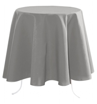 Kulatý ubrus na stůl NELSON šedá, O 180 cm France