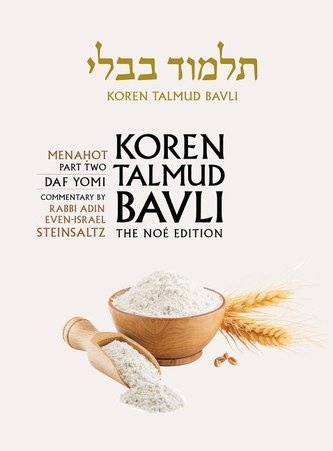 Koren Talmud Bavli, Noe Edition, Vol 36: Menahot Part 2, Hebrew/English, Daf Yomi B&w;