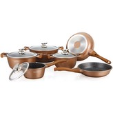 Sada nádobí Royalty, 10 ks, barva copper