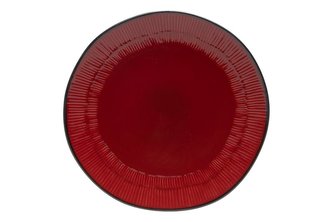 TALÍŘ RHODES 22CM GLAZURA ČERVENÁ