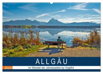 ALLGÄU, im Wandel der Jahreszeiten. (Wandkalender 2024 DIN A2 quer), CALVENDO Monatskalender