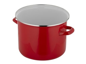 HRNEC SMALTOVANÝ 22CM 5,2L ČERVENÉ