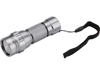 EXTOL PREMIUM svítilna LED, celokovová, MINI, LED dioda, (30 000mcd), hliník