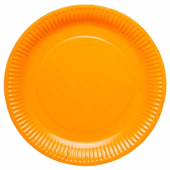Papírové talíře Oranžové, 23 cm - 8 ks - Amscan
