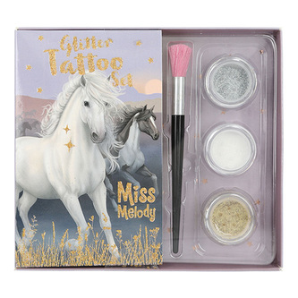 Set třpytivého tetování Miss Melody, Fialový