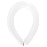 Balonek modelovací široký - Frosty White, D01 - růžový, 50ks