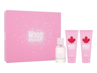 Dsquared² Wood For Her - EDT 50 ml + sprchový gel 100 ml + tělové mléko 100 ml woman